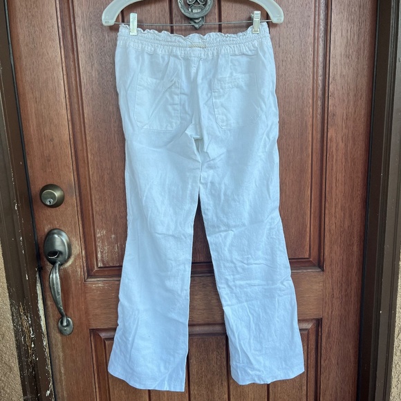Women's White Roxy Pants - Picture 2 of 7
